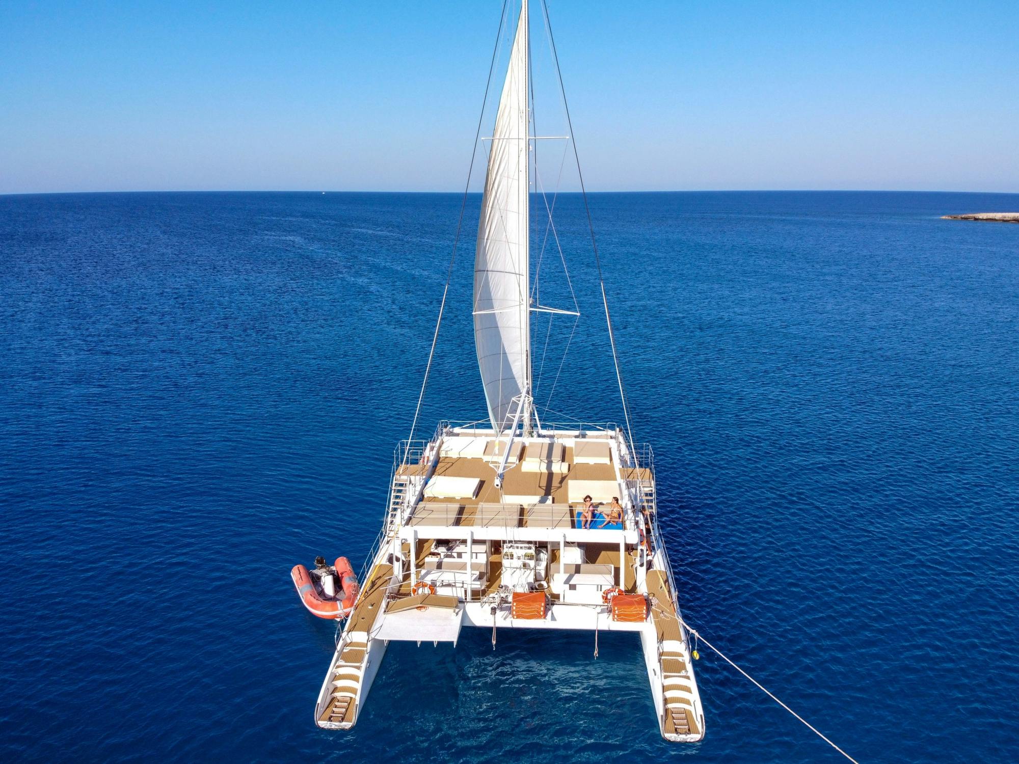 Sunset adults-only catamaran trip