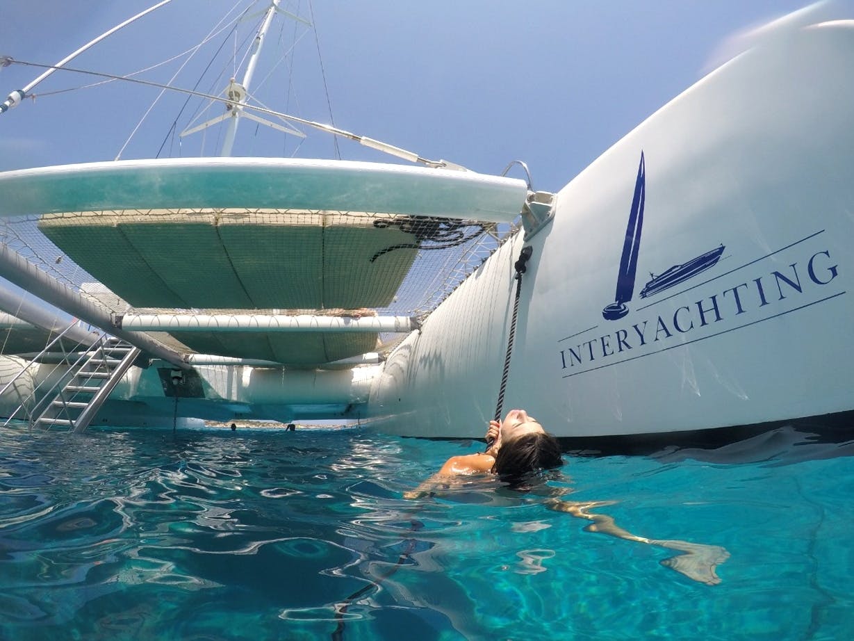 Relaxing adults-only Blue Lagoon catamaran trip