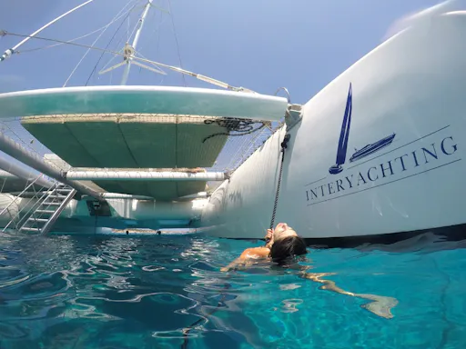 Relaxing adults-only Blue Lagoon catamaran trip