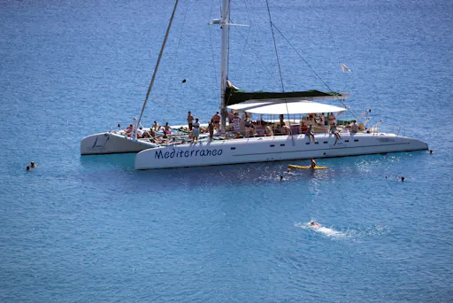 Sunset adults-only catamaran trip