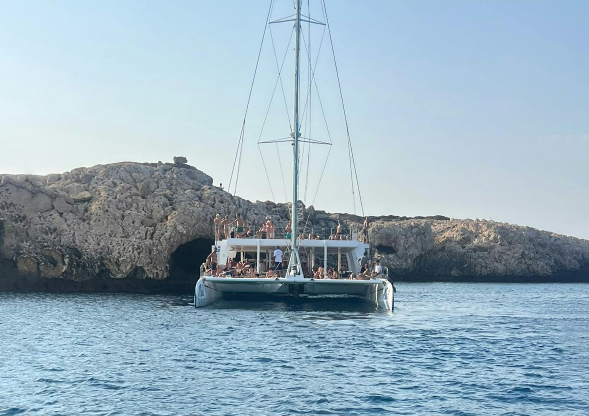 Sunset adults-only catamaran trip