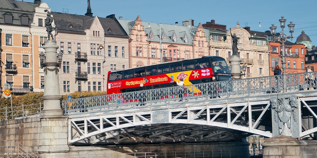 72-uurs Hop On-Hop Off Sightseeingbusticket in Stockholm