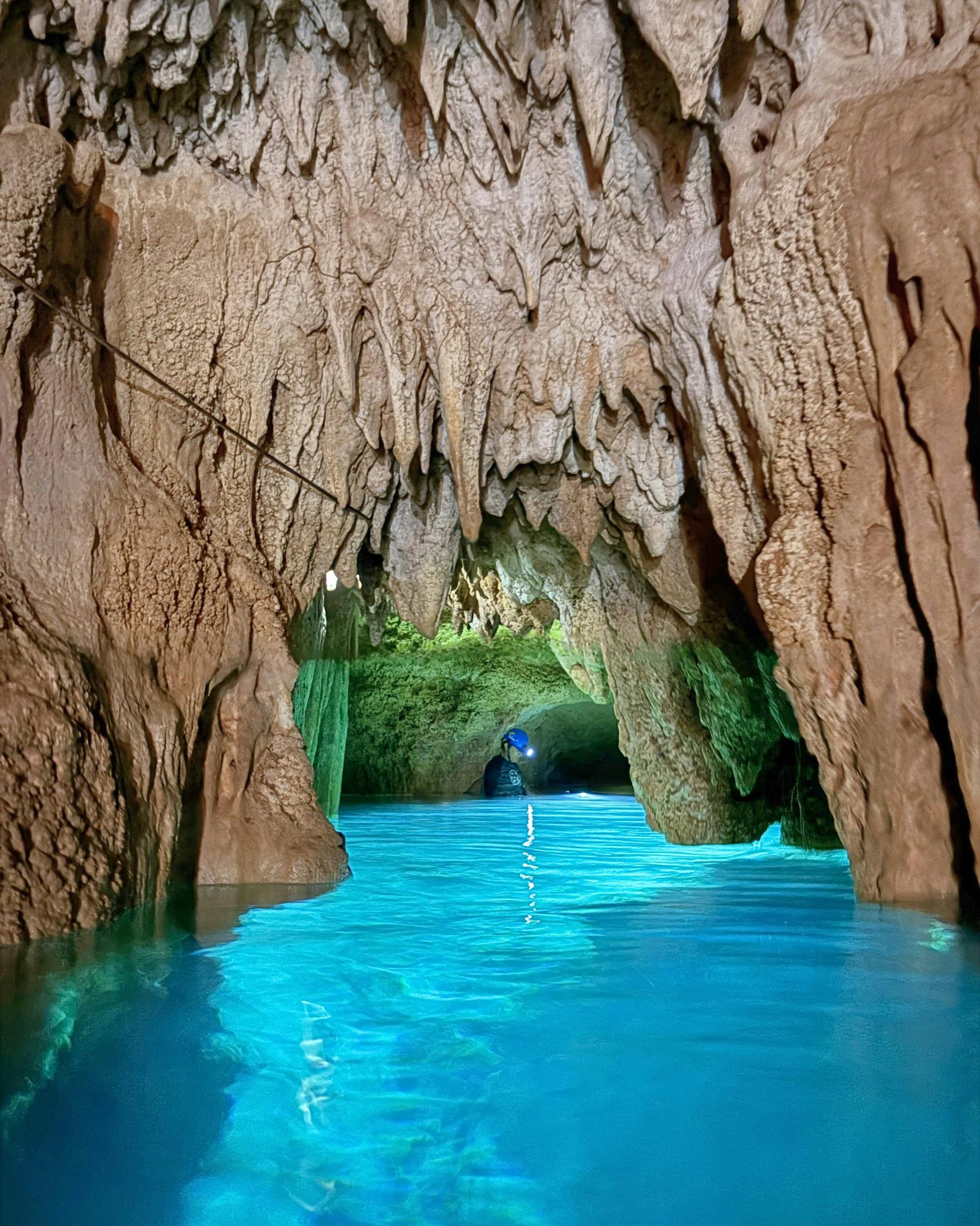 Riviera Maya coral reef snorkel and cenote cave swim
