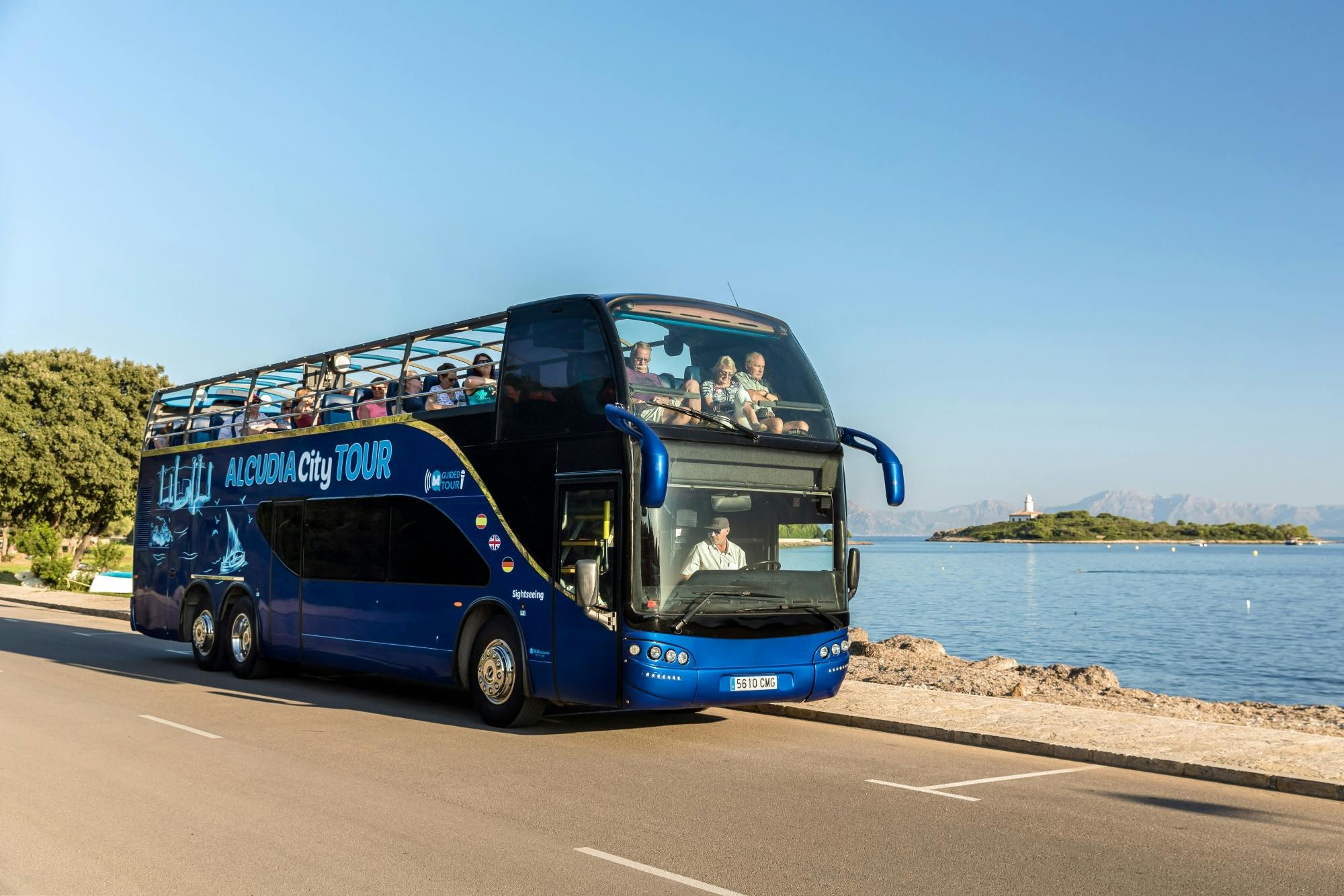 Visite guidée d'Alcudia en bus à toit ouvert