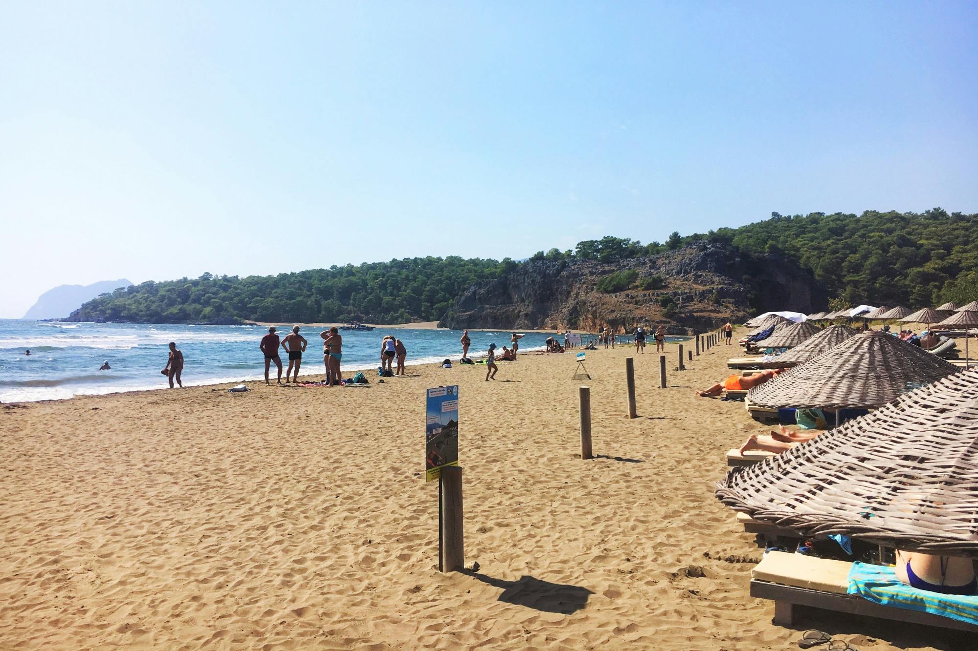 Dalyan riverboat tour with market and Turtle Beach visit