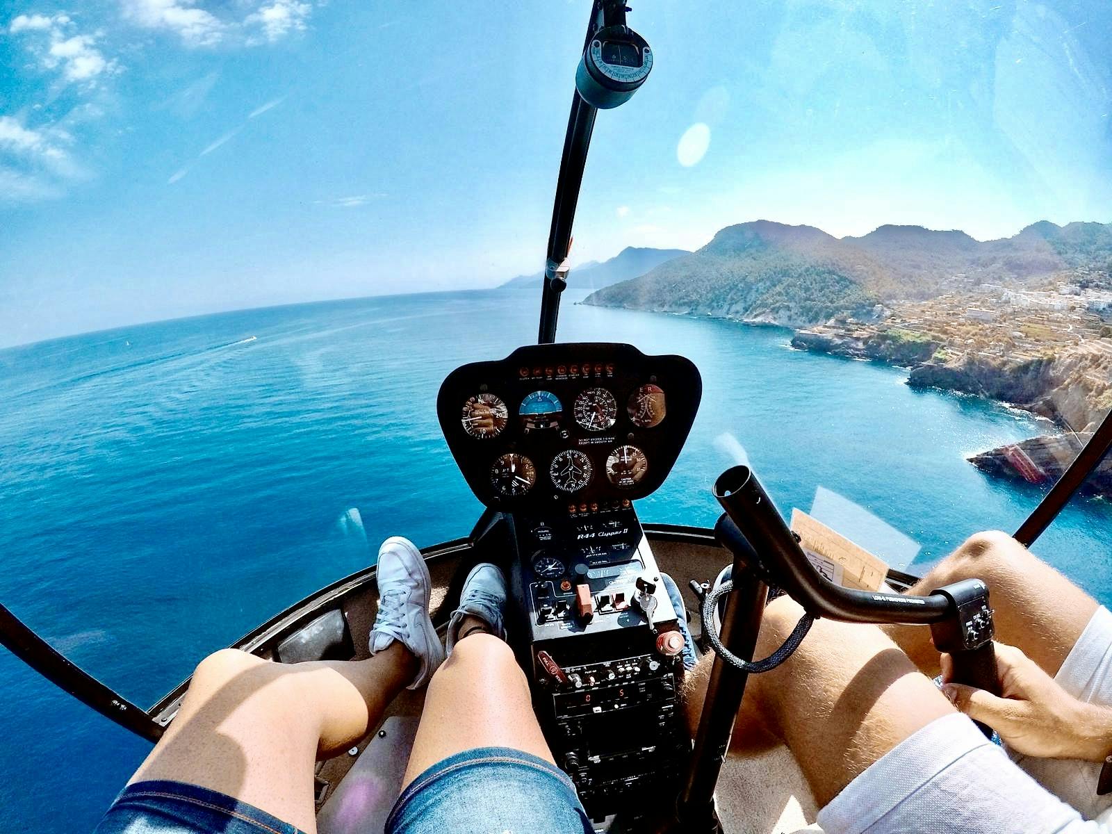 42-minütiger Hubschrauberrundflug über Mallorca