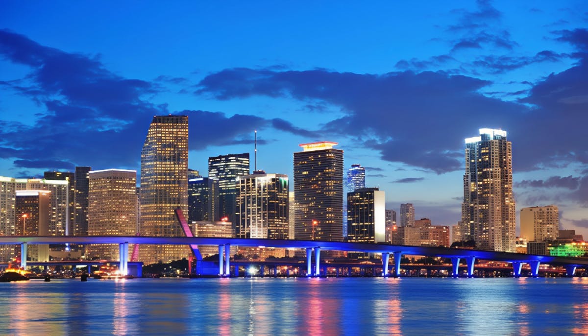 Miami night party boat cruise