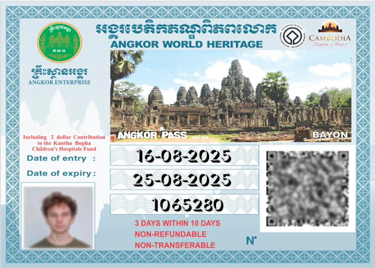 Angkor Wat Temple skip-the-line admission tickets in Siem Reap
