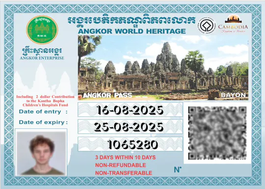 Bilhetes de entrada sem fila para o Templo de Angkor Wat em Siem Reap