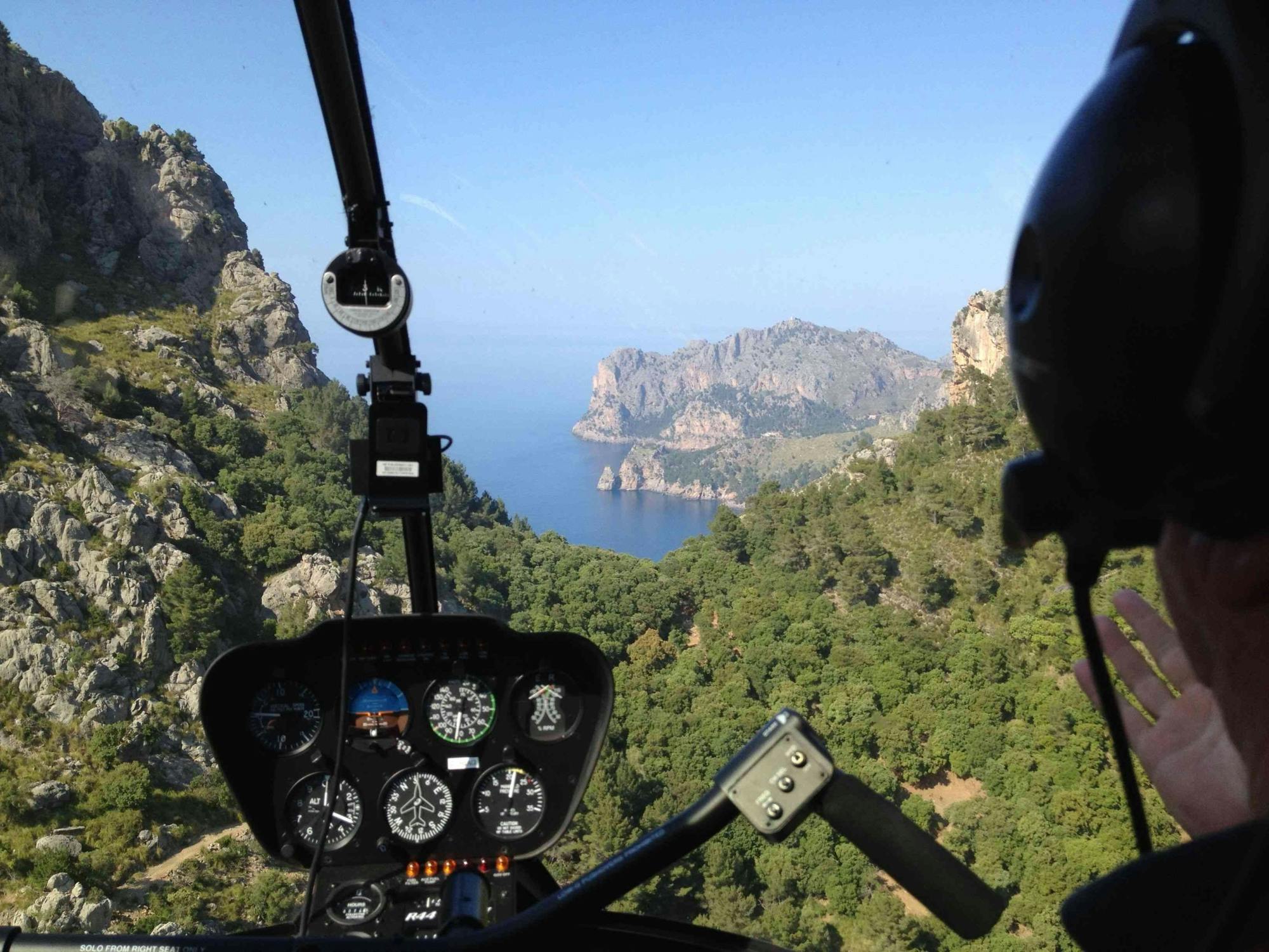 30-minütiger Hubschrauberrundflug über Mallorca