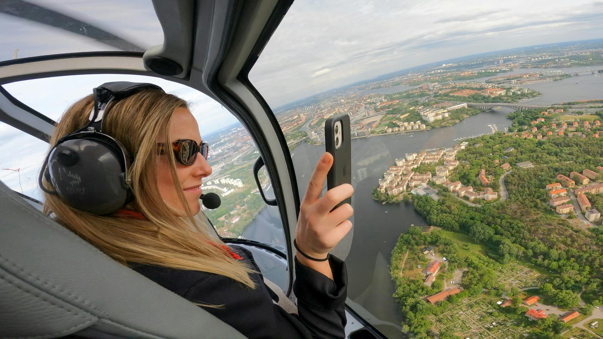 Stockholm highlights helicopter tour
