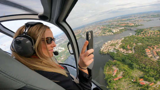 Stockholm highlights helicopter tour