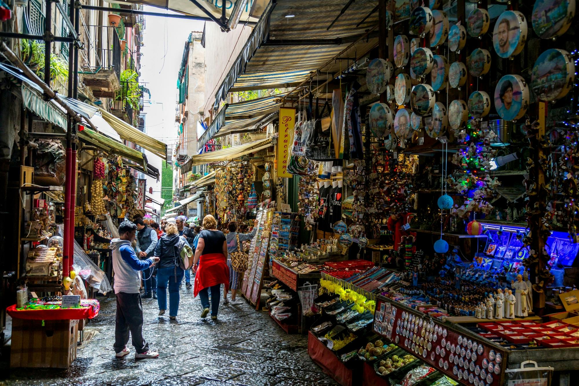 Naples highlights bus and walking tour with coffee and pastry