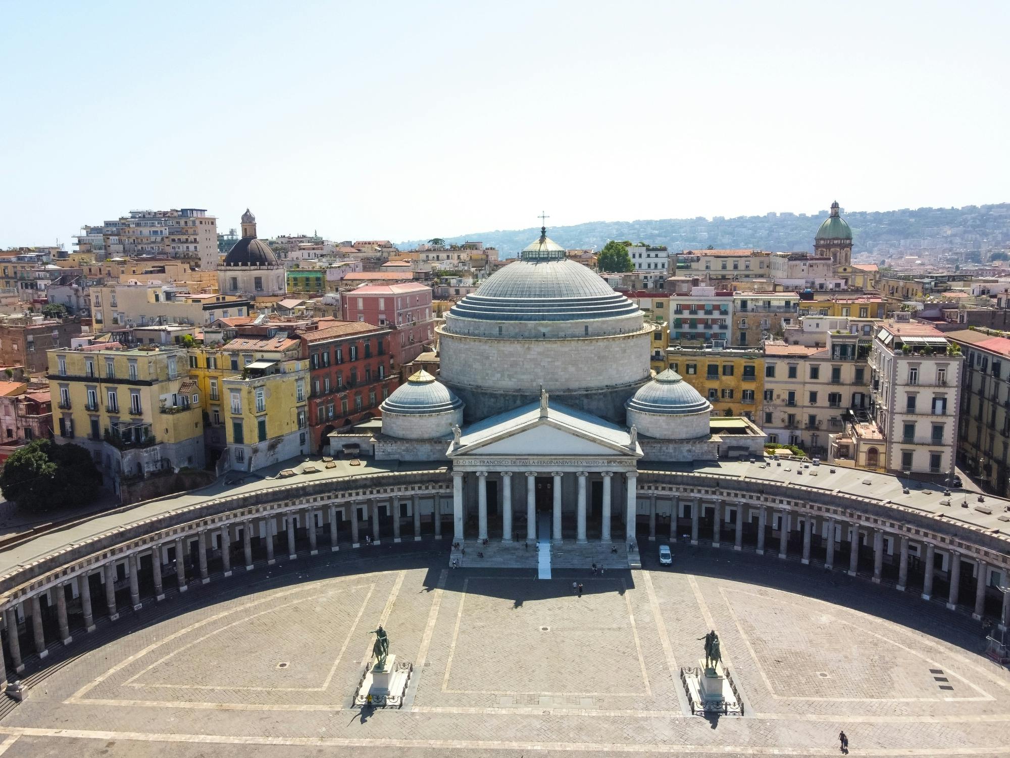 Naples highlights bus and walking tour with coffee and pastry