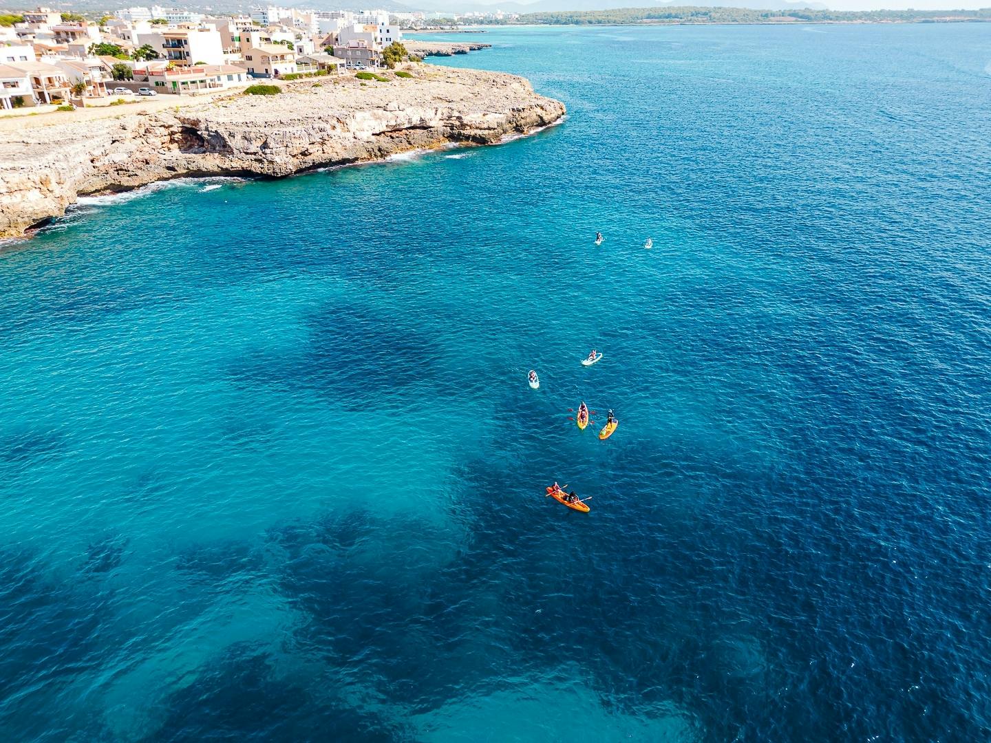 Majorca SUP or kayaking snorkelling tour with transfer by Eco Island Adventure