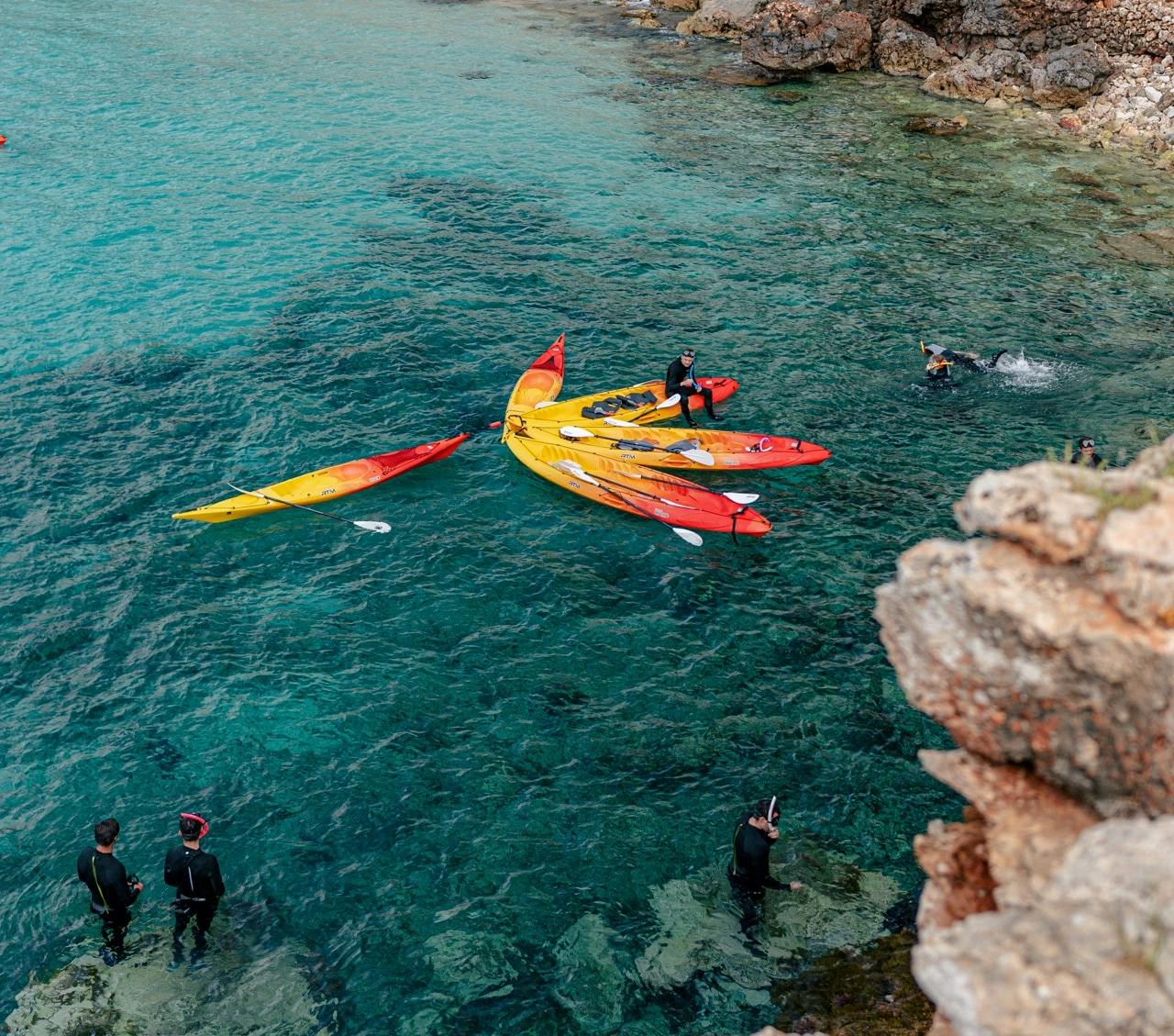 Majorca SUP or kayaking snorkelling tour with transfer by Eco Island Adventure