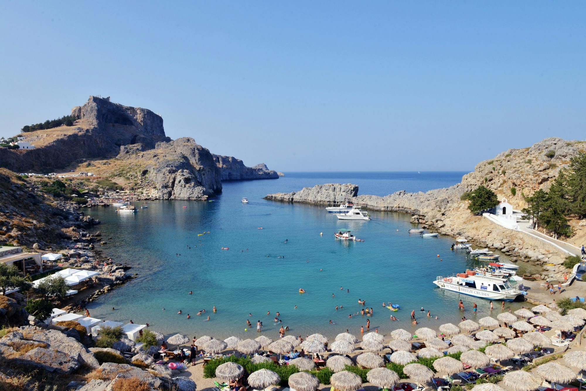 Rhodes adults-only yacht cruise with lunch