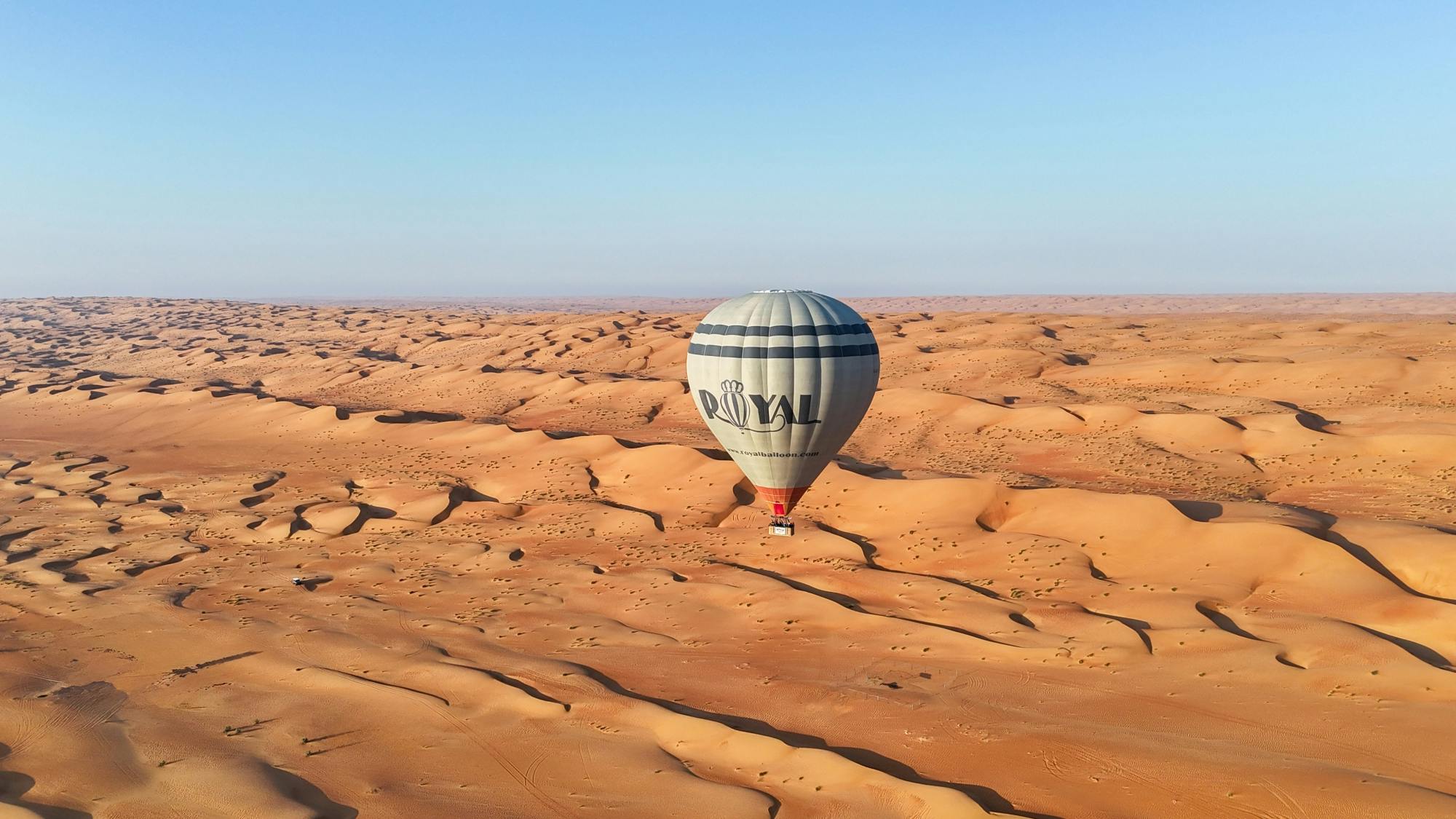 Hot air balloon adventure over Wahiba Sands