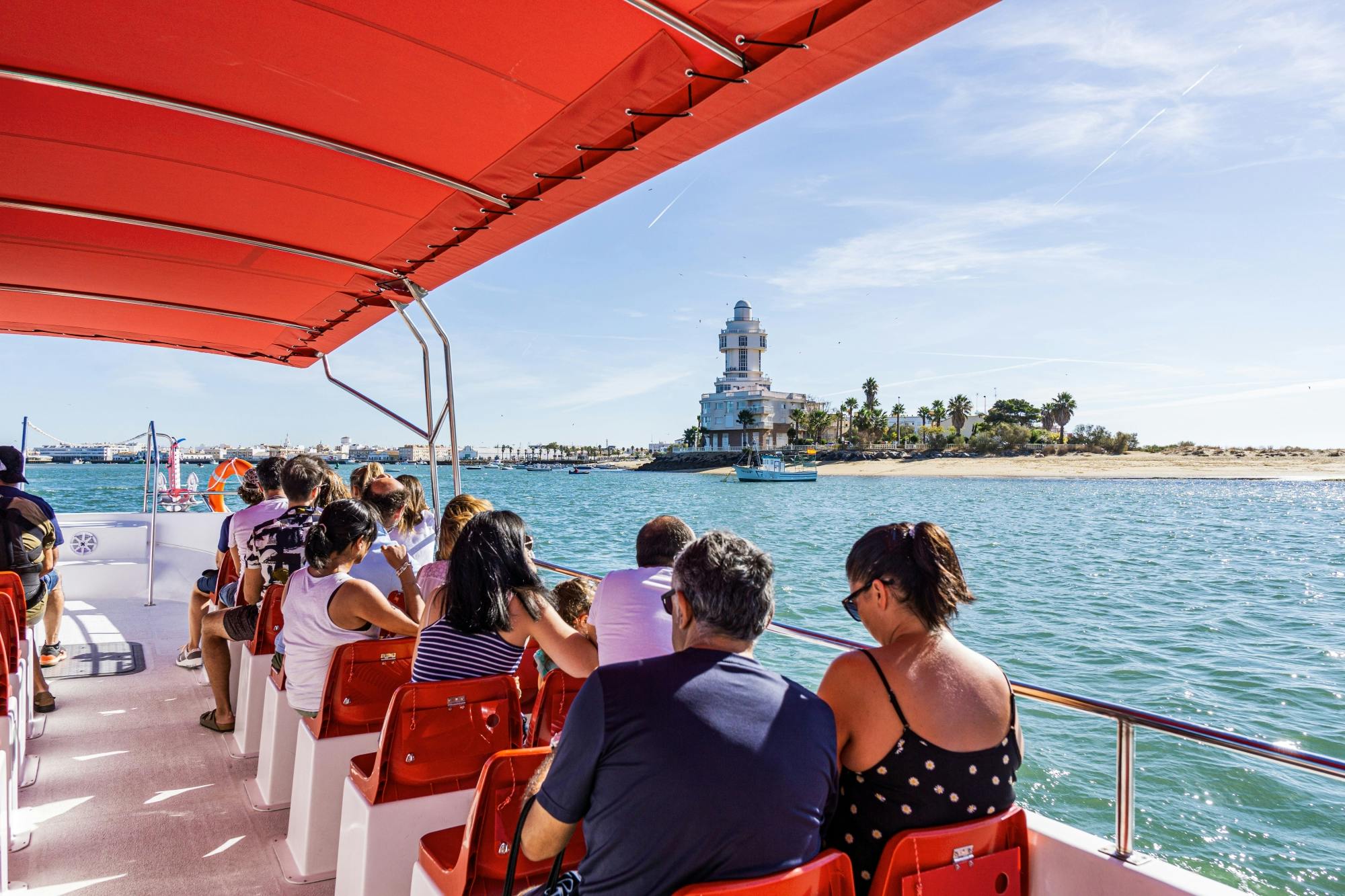 Isla Cristina boat tour with seafood and wine-tasting