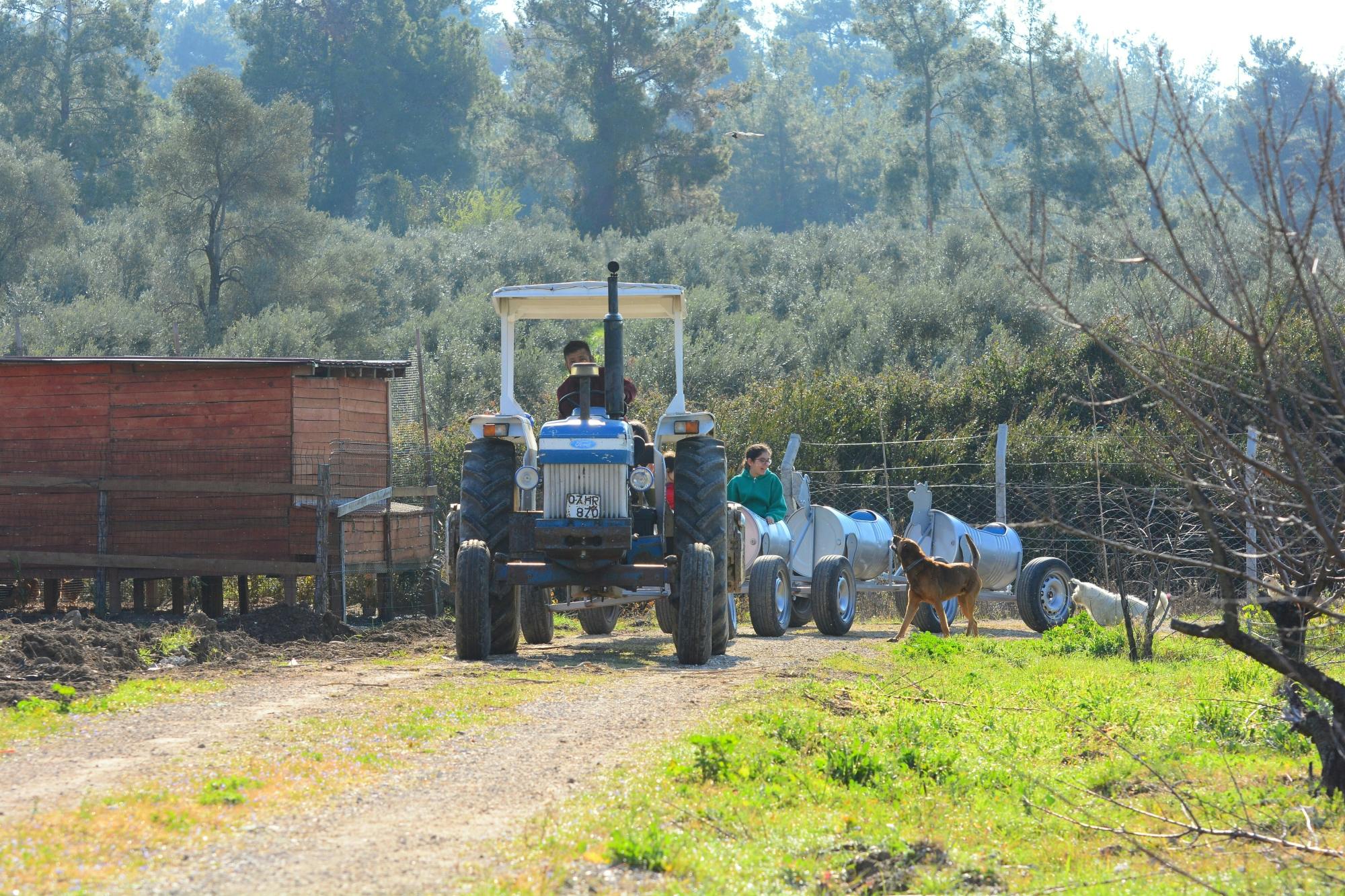 Organic farm visit with local lunch and trailer ride in Turkey