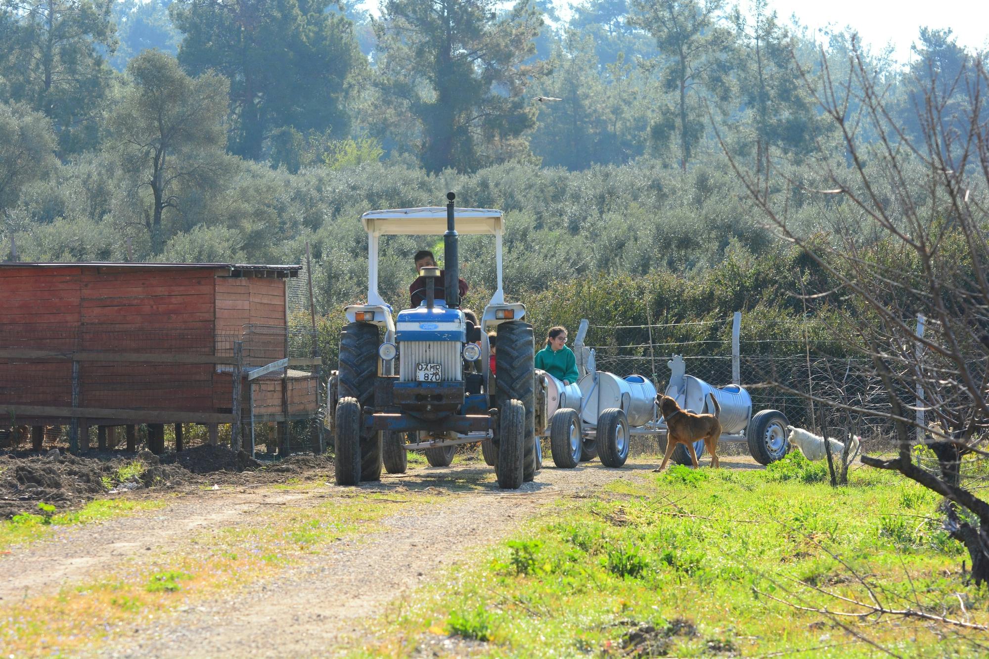 Organic farm visit with local lunch and trailer ride in Turkey