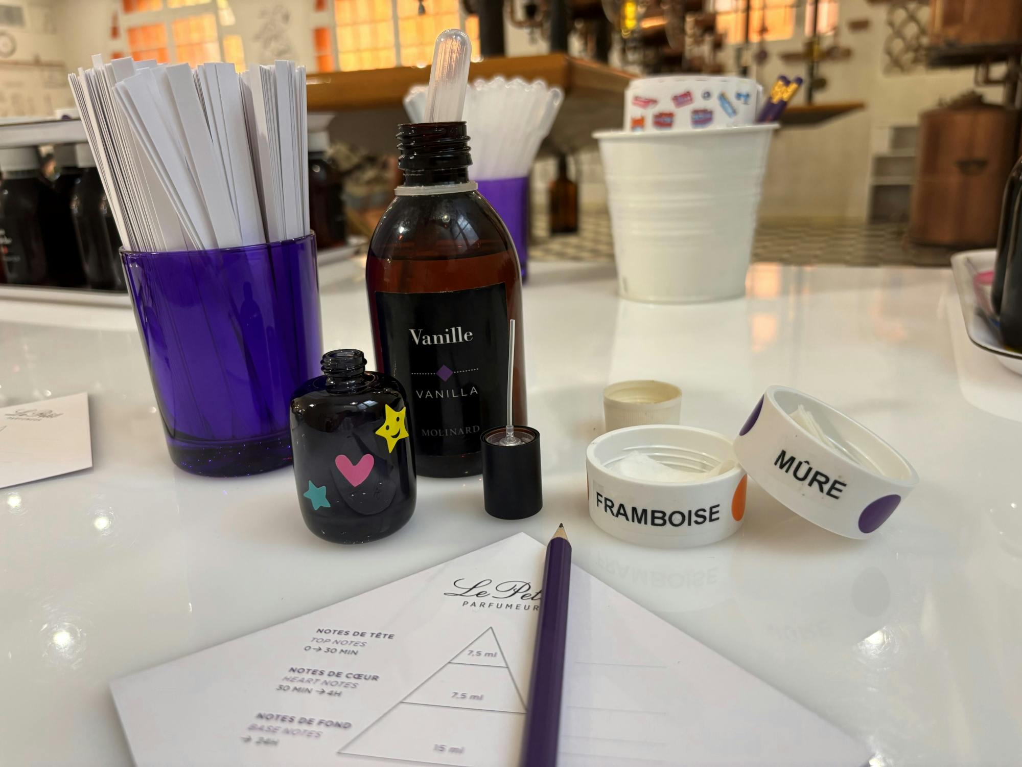 Warsztaty dla dzieci Le Petit Parfumeur w Molinard Parfums w mieście Grasse