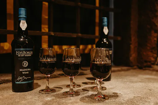 Madeira Fado experience with a glass of wine