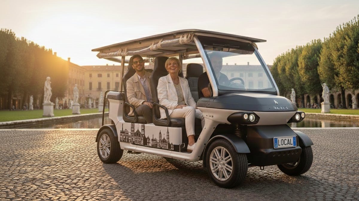 Tour panoramico di Padova a bordo di un golf cart elettrico