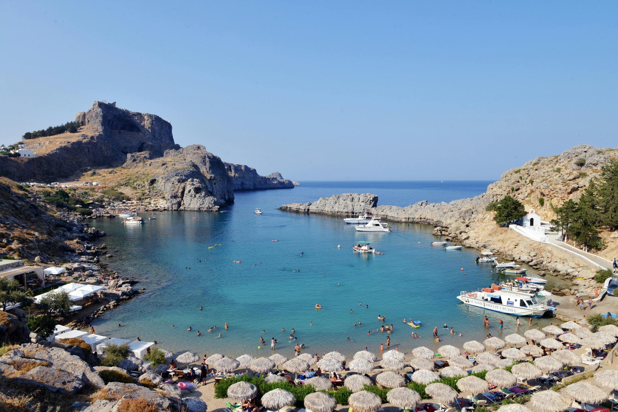 Rhodes adults-only yacht cruise with lunch