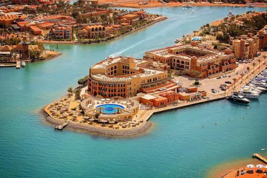 El Gouna rondleiding met lagune boottocht vanuit Hurghada