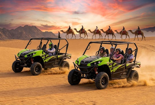 Sonnenuntergang im Buggy mit Barbecue und Kamelritt in Marsa Alam