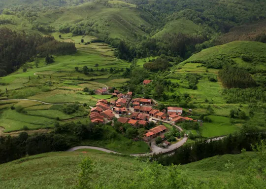 Half-day trip to Cantabria's inland villages Carmona and Barcena Mayor
