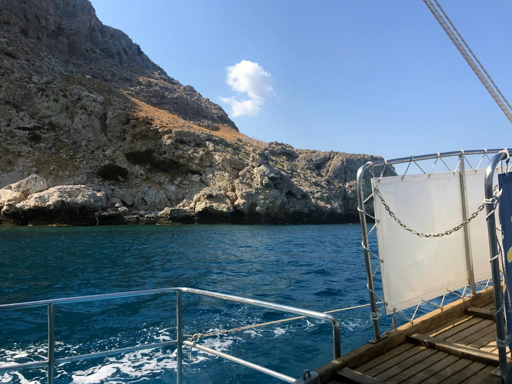 Rhodes sun and sea boat trip from Kolymbia