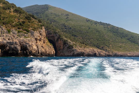 Speedboat trip to Bristan and Dafina with Haxhi Ali cave visit