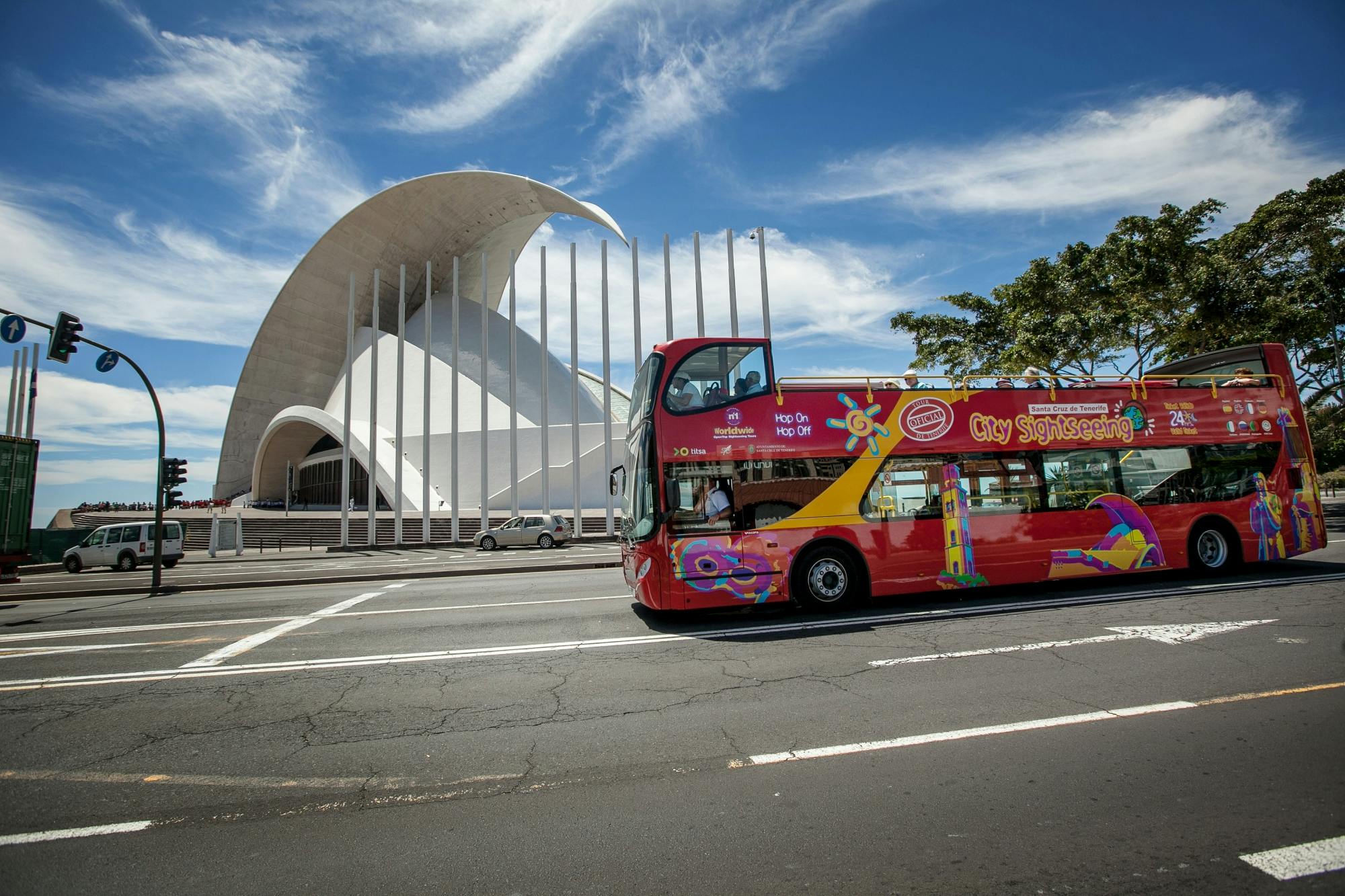 City Sightseeing hop-on hop-off bus tour of Santa Cruz de Tenerife