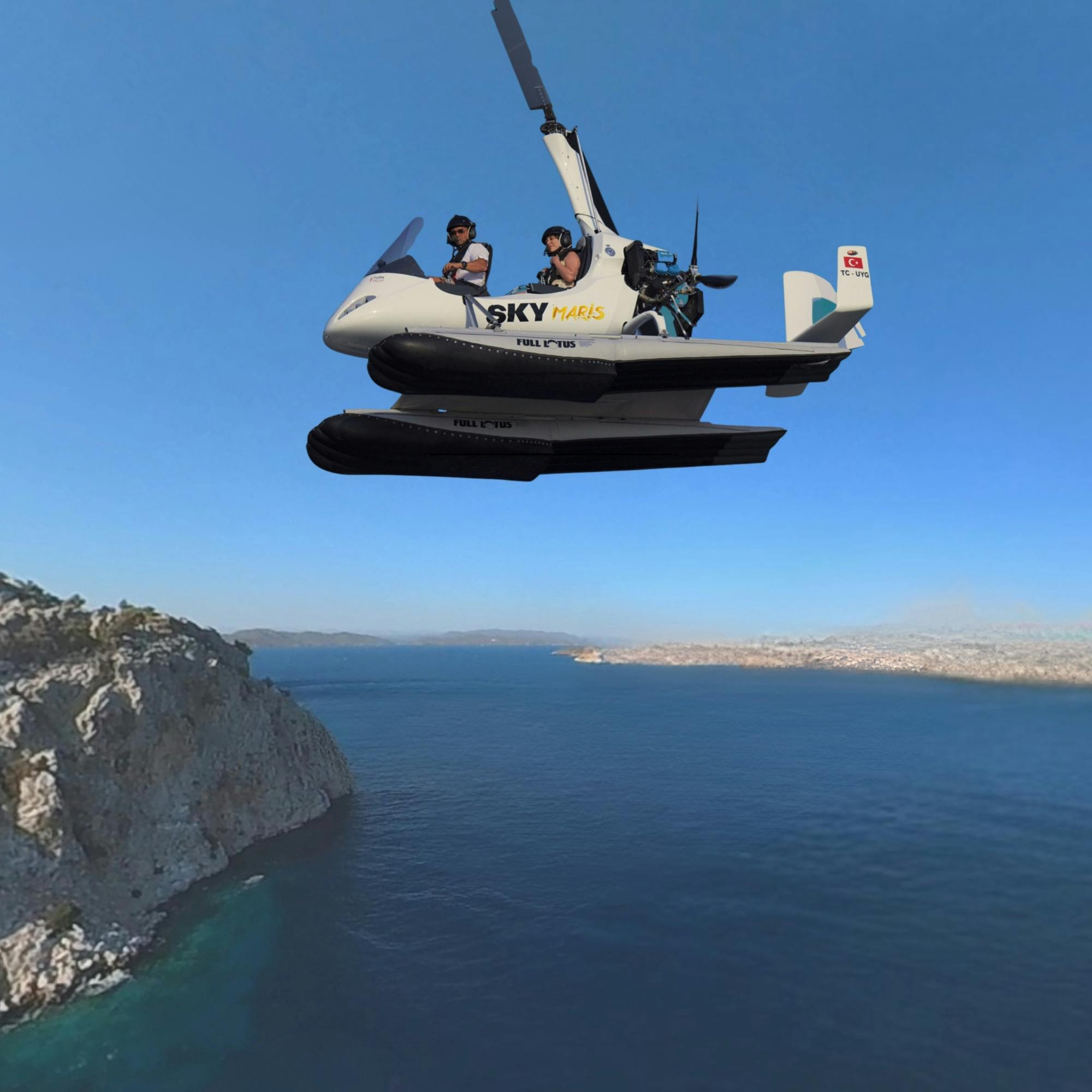 Marmaris gyrocopter vlucht ervaring