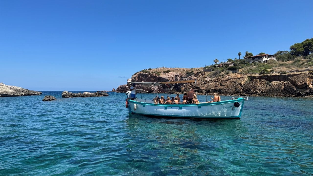 Half-day boat tour along Terrasini's hidden coastline