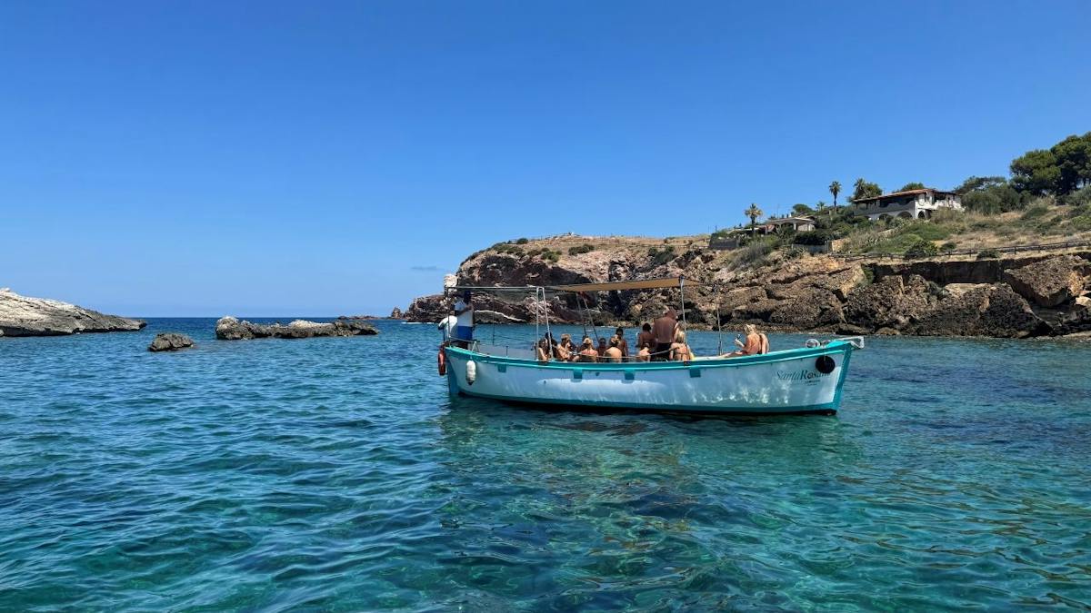 Escursione in barca di mezza giornata lungo la costa nascosta di Terrasini