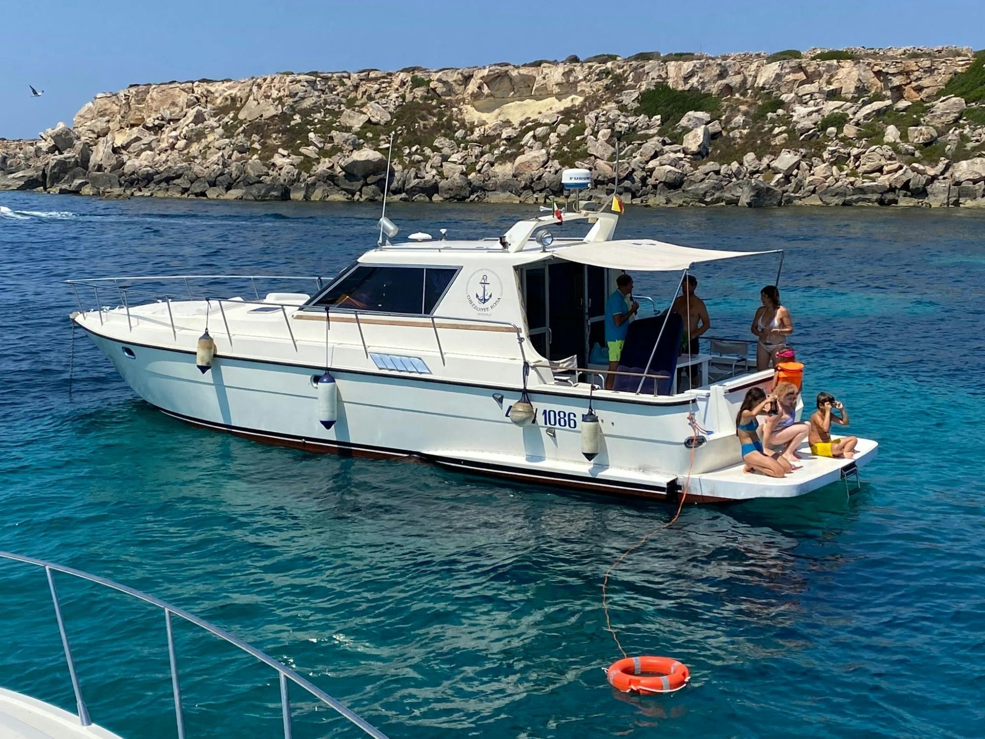 Favignana i Levanzo z aperitifem na pokładzie