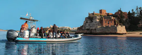 Benagil Sea Caves boat tour at sunrise from Portimão
