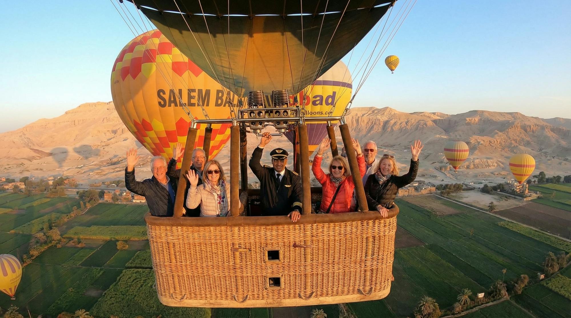 Private Übernachtungstour zu den schönsten Sehenswürdigkeiten von Luxor mit Heißluftballonfahrt ab Marsa Alam