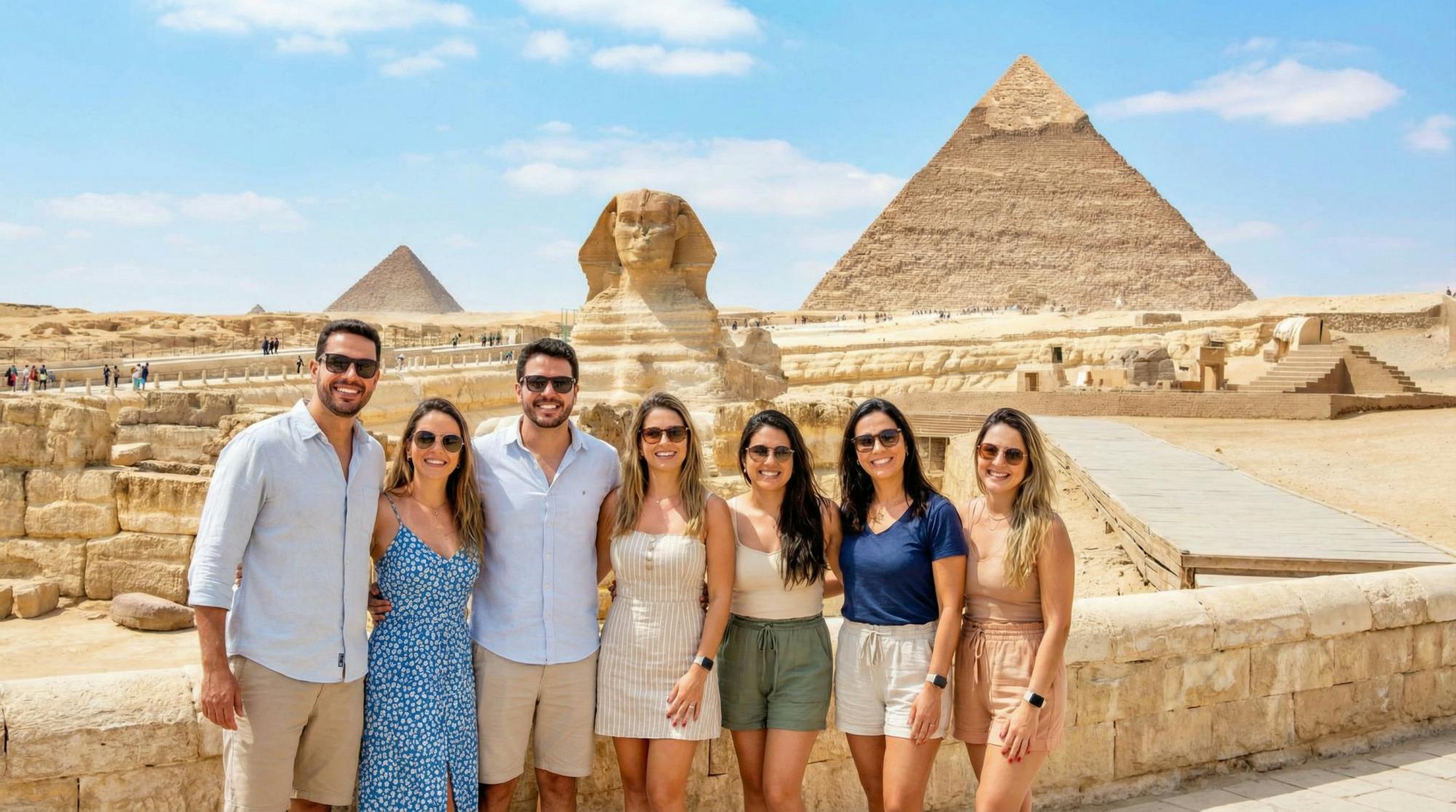Visite des hauts lieux du Caire au départ de Louxor avec billets de train en première classe