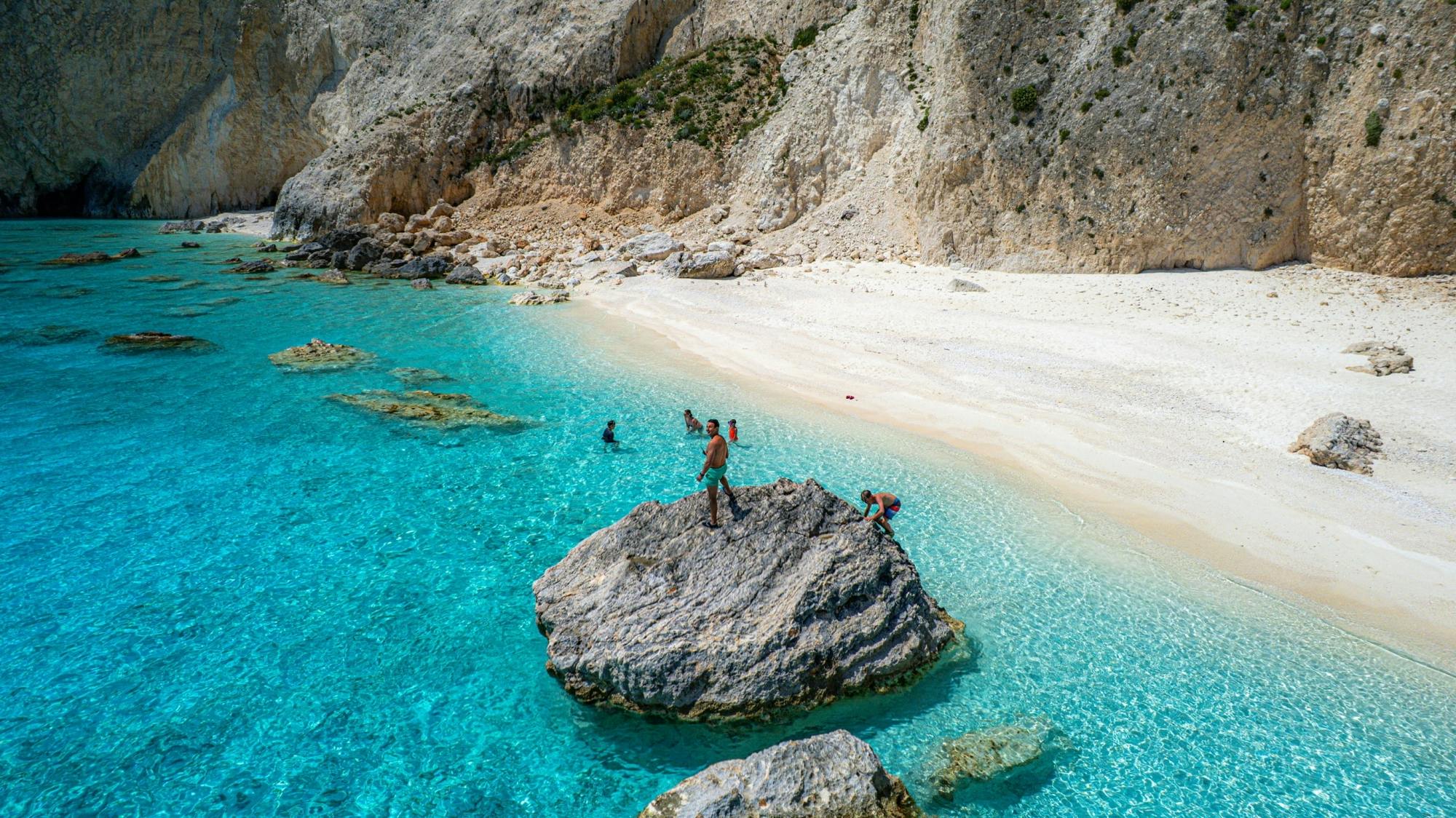 Glass-bottom boat tour of southern Zante’s highlights