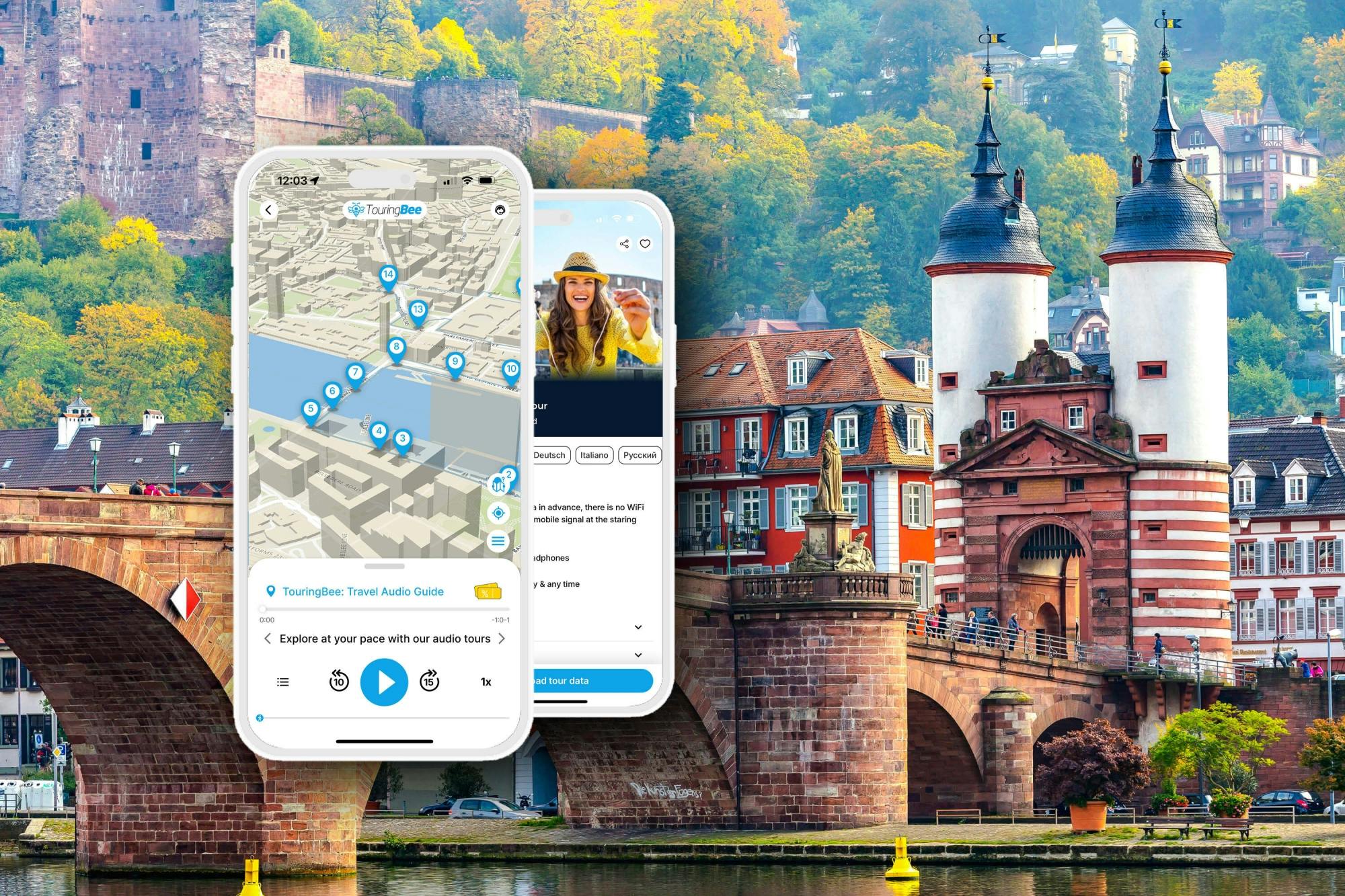 Tour a piedi autoguidato di Heidelberg con app audio