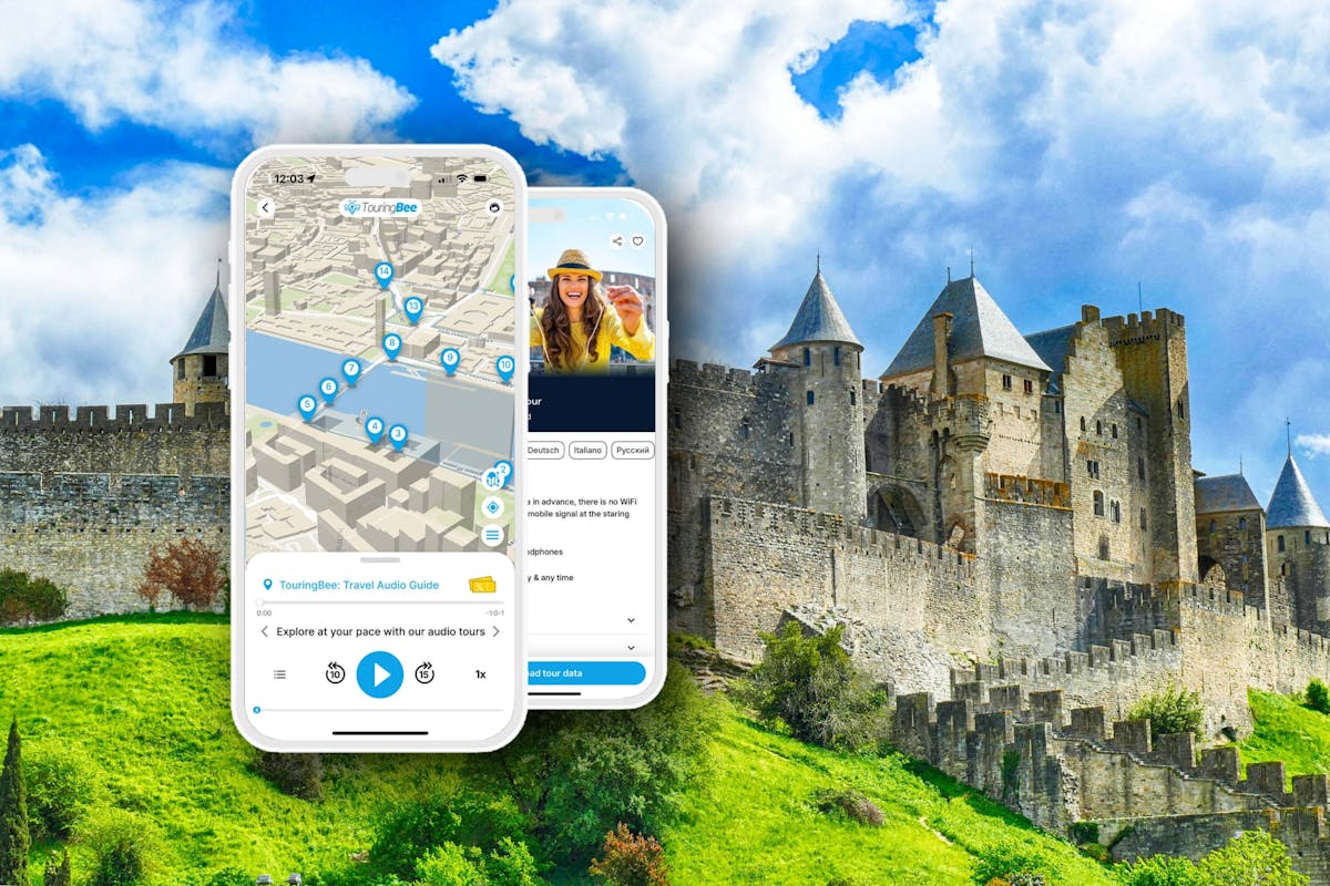Carcassonne wandeling met audio app