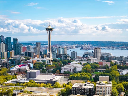 Hop-on hop-off bus tour in Seattle with harbour or locks cruise