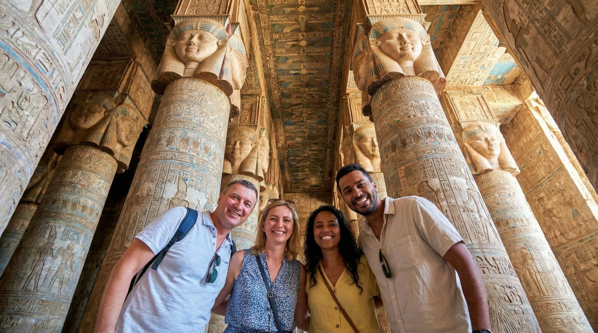 Geführte Tour zum Dendera-Tempel und Felukenkreuzfahrt mit Mittagessen ab Luxor