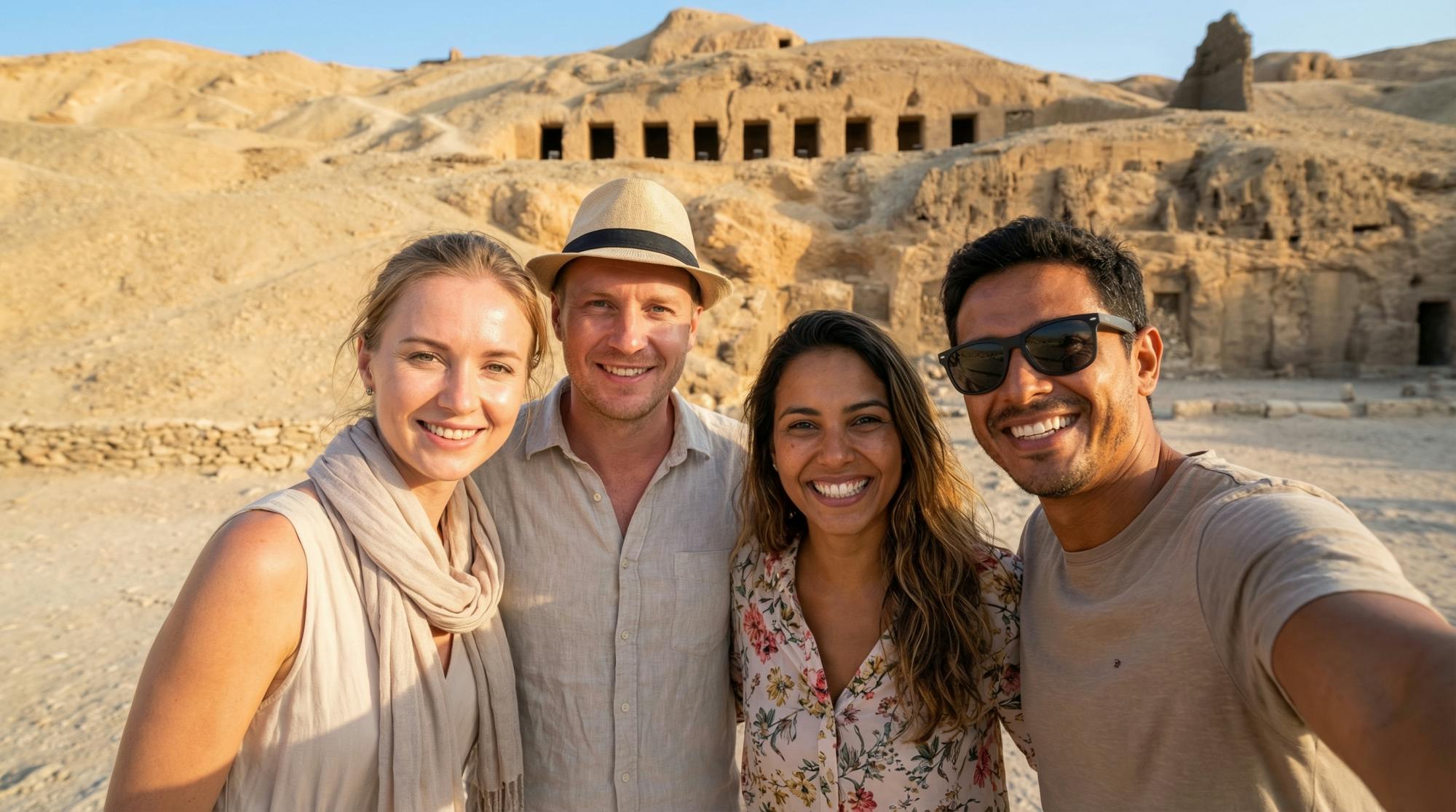 Geführte Tour durch das Tal der Adligen, Medinat Habu und das Ramesseum ab Luxor