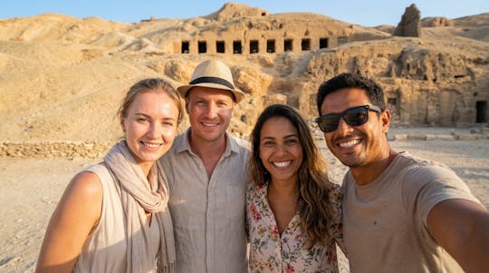 Geführte Tour durch das Tal der Adligen, Medinat Habu und das Ramesseum ab Luxor