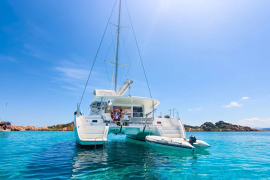 Full-day catamaran tour to La Maddalena Archipelago with lunch